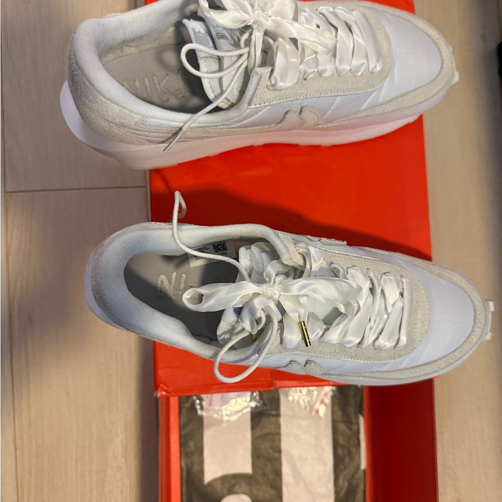 Nike White/Black Waffle LDV/Sacai Sneaker Box Label - Picture 3 of 5